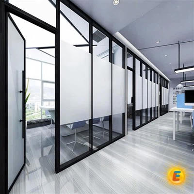 Acid Etched Partition Glass